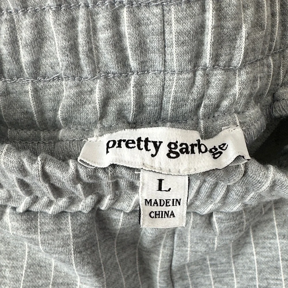 Pretty Garbage Gray Striped Pants - Picture 4 of 4